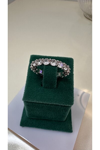 ela jewelry خاتم نسائي عصري وأنيق مرصع بالكامل بالأحجار الكريمة