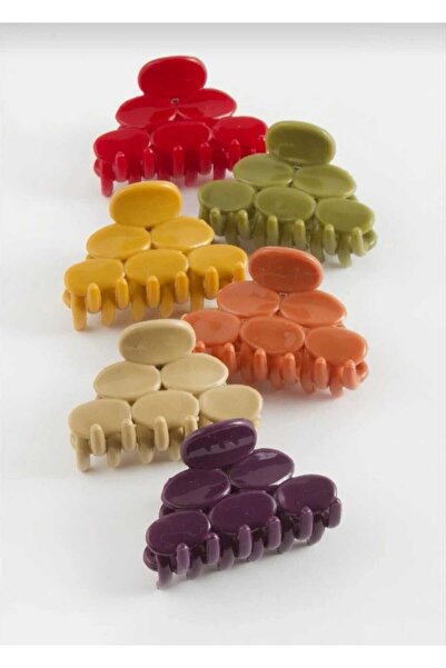 Genel Markalar Renkli Çiçek Mandal Toka 5 cm