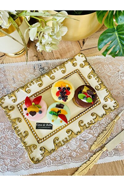 CASA DE BELLA Valonia Gold Large Size Rectangular Presentation Service 36cm