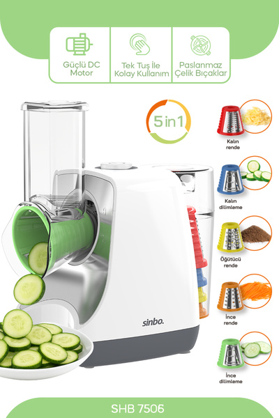 DEKORANLA Çok fonksiyonlu otomatik doğrayıcı, rende ve dilimleme makinesi, be...