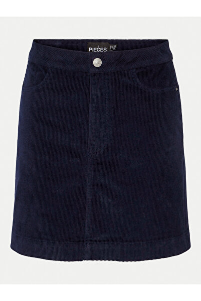 PIECES Γυναικεία Φούστα σε Γραμμή Α 17154207 Μπλε Σκούρο Μπλε