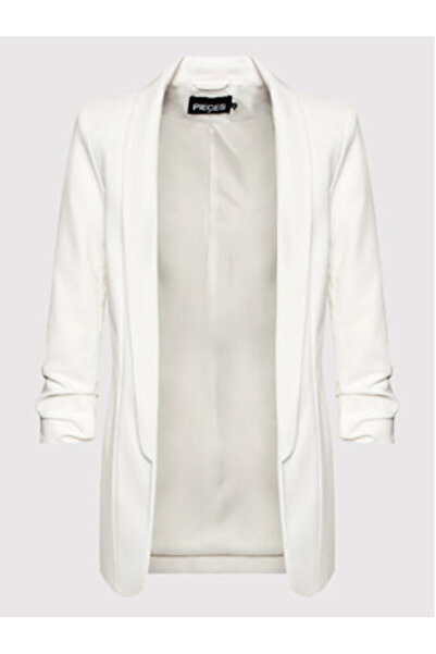 PIECES Γυναικείο Μπουφάν 17090996 Λευκό