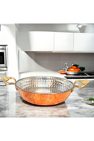 BARITCIOGLU مقلاة نحاسية سميكة 6 قطع × 18 سم