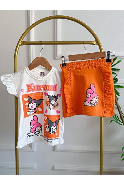 TR Girl's Kuromi Orange Skirt Set (6-F)