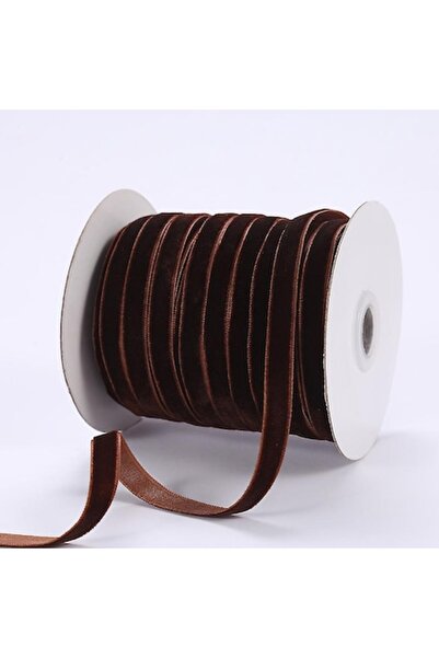 OEM Velvet ribbon 10 mm 40 m, dark brown