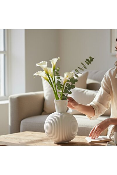 zezedesing Διακοσμητικό Κεραμικό Βάζο 11 x 11 x 15 εκ.