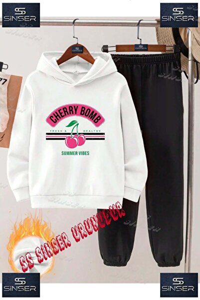 SS SİNSER Set de trening cu hanorac cu imprimeu special pentru copii, unisex,...