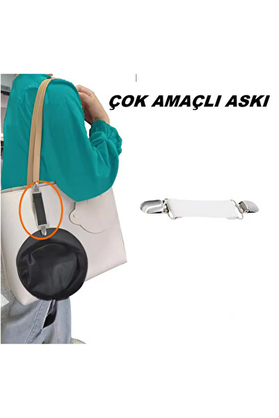 Ferdys Çok Amaçlı Çanta Askısı, Eller Serbest Çanta Klipsi, Elbise Klipsi, Br...