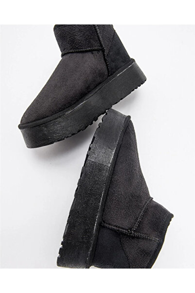 Ay Ayakkabım AY201 Kadın Siyah (36-40) Mini Bot