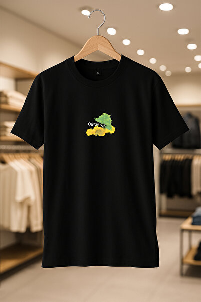 CC STORE Μπλουζάκι με στάμπα με χρώμα Off-White, Oversize Unisex, 100% βαμβάκι, αναπνεύσιμο και παχύ ύφασμα