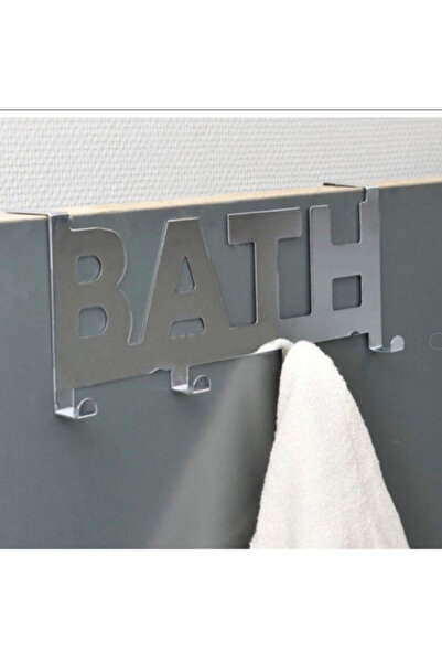 SyaMAG Cuier metalic pentru ușa de baie, 4 cârlige, 32 cm