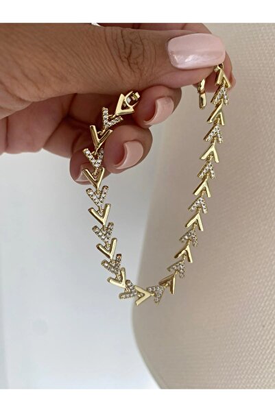Butik Luxury 14K Taşlı Kılçık Bileklik