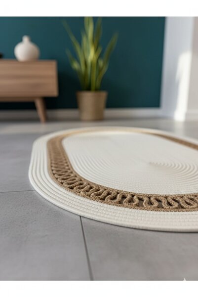 BHR Creative Jute Rug, Doormat, Kitchen Rug, Bathroom Mat, Living Room Rug, Balcony Mat