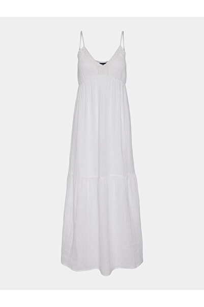 PIECES Γυναικείο Καλοκαιρινό Φόρεμα 17148071 Λευκό