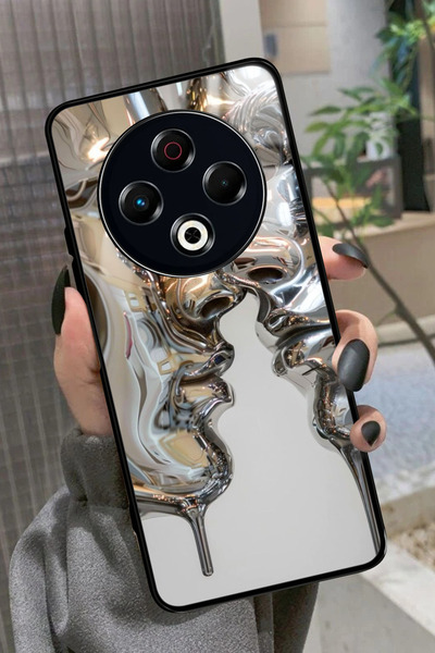 TECNO Spark 30 Uyumlu Beyaz Sanat Tasarımlı Parlak Premium Kılıf