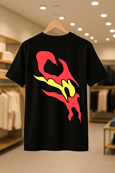 SELF CONTROL Tricou oversize unisex, 100% bumbac, respirabil, din țesătură gr...