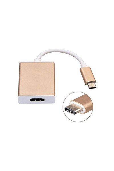 Genel Markalar HY-USBC10 1080P Metal Type-C to HDMI Adaptör