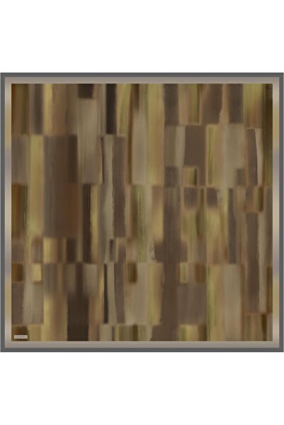 Armine Tivil Pure Silk Scarf 9436 - 33 Μικτό χρώμα γεωμετρικό σχέδιο