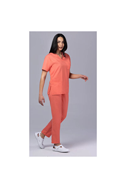 tag Γυναικεία ιατρική στολή Women New ClassIQ, Μπλούζα και παντελόνι, Σομόν