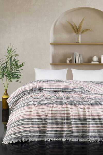 merland benvecocuk Double Bed Pike Sun Powder Gray 200 X 230 cm