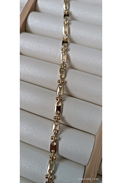 ARİ TAKI Thin Gold Steel Bracelet with Nail Connection
