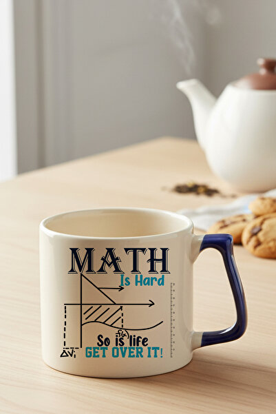qoeuyl boutique Math Is Hard so Is Life Get over It Printed Lightweight Ceram...