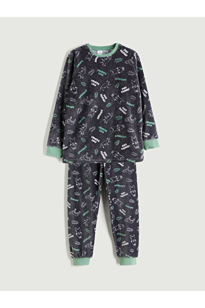 LC Waikiki Quality Parts from Çelebi Store Zero Roba Yaka Boy's Pajama Set