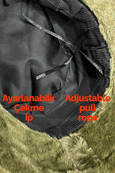 Trenderrs Women's Adjustable Plush Bucket Hat