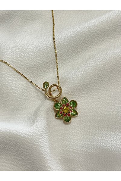 Çelik Lucky Store İdyllia Çiçek Kolye