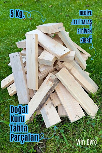 Win Ovro Yakacak Kuru Tahta Odun 5 Kg. Soba Semaver Şömine Mangal Kamp Doğa d...