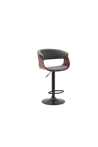 Family Ship Bar Stool (Bestim) Fabric with Iron Base Adjustable - Gray