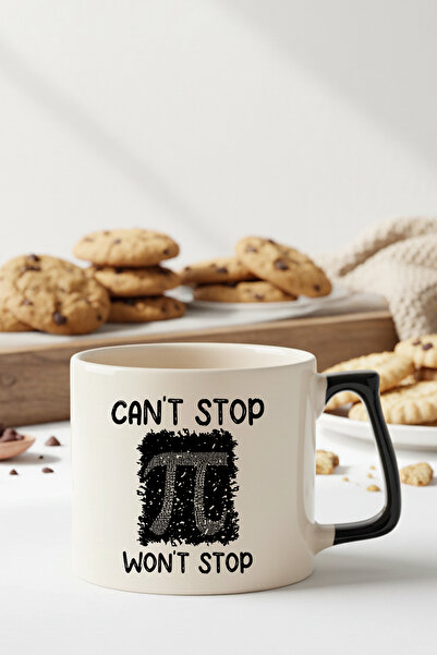 qoeuyl boutique Can'T Stop Won'T Stop Pi Printed Lightweight Ceramic Mug Cup ...