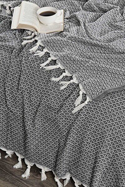 merland benvecocuk Double Bed Pike Sea Anthracite 200 X 230 cm