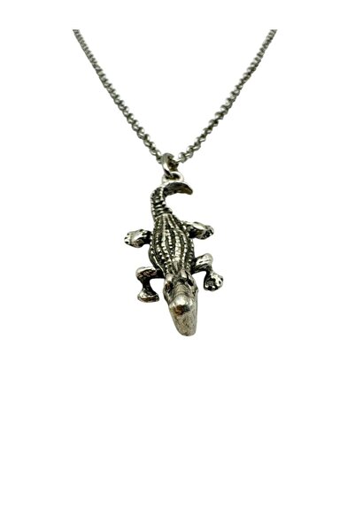 Herşey Nota Crocodile Figured Unisex Necklace – Strong, Brave and Original Design