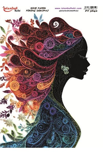 İstanbul Hobi ورق ديكور نحاسي 30×42 سم PT-3642 للنساء