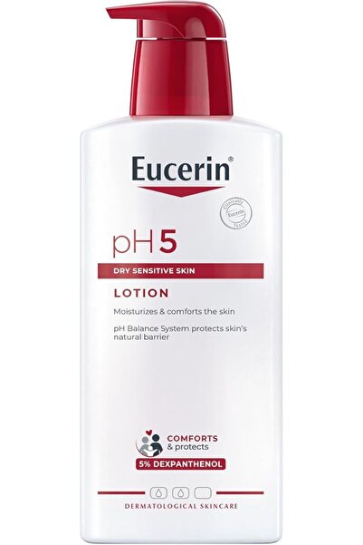Eucerin لوشن الجسم للبشرة الجافة والحساسة بدرجة حموضة 5 لترطيب البشرة وتهدئته...