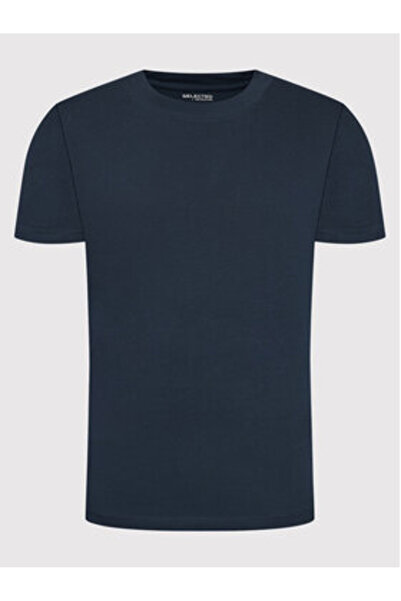 Selected Homme Ανδρικό T-Shirt 16077385 Μπλε Σκούρο Μπλε