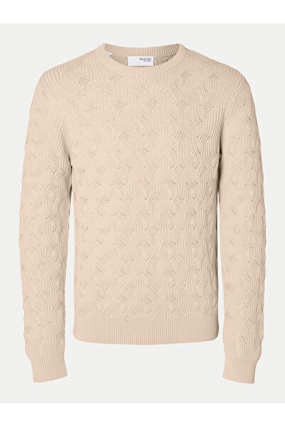 Selected Homme Ανδρικό Πουλόβερ 16094503 Μπεζ