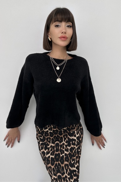 New Now Aphrodite Tricot Sweater Burumcuk Skirt Set