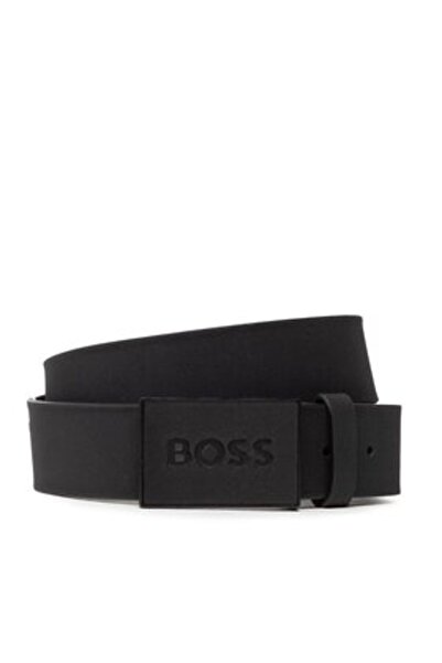 BOSS ανδρική ζώνη 50471333 μαύρη