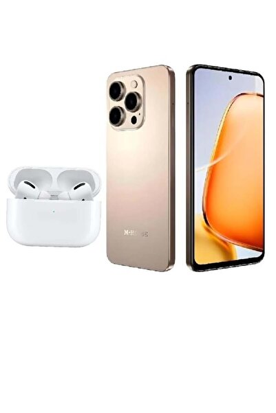 M HORSE M-Horse C68 Smartphone 256GB, 8GB RAM, Large Screen, NFC, Desert Gold + Bluetooth Headset