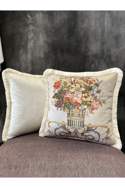 Fabricland Classic-9265 Двоє комбінованих чохлів для подушок 43x43