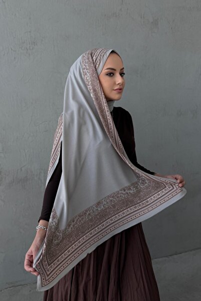 Byedauzunlar Γκρι ζερέμ εισαγόμενο σάλι με άμμο