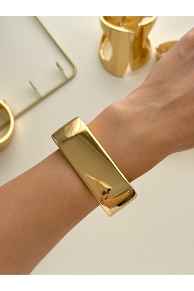 YOUES JEWELRY Çelik Kalın Kelepçe Bilezik Kadın Erkek Unisex Bileklik