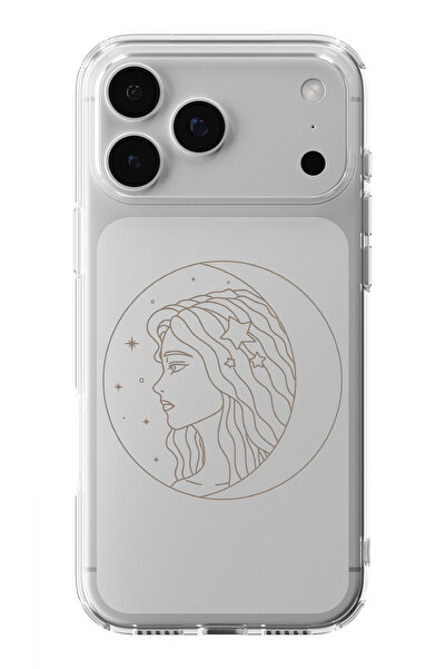 moonset Iphone 17 PRO MAX Uyumlu Sanat Tasarımlı Baskılı Şeffaf Telefon Kılıfı