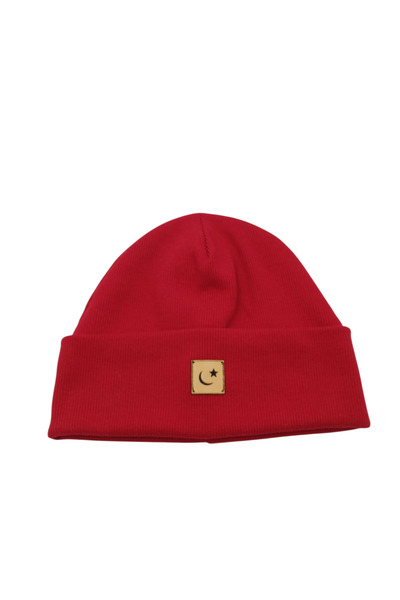 Mustran Baby Kids Beanie Ribbed Cotton Winter Soft Hat Double Layer Ear Gift