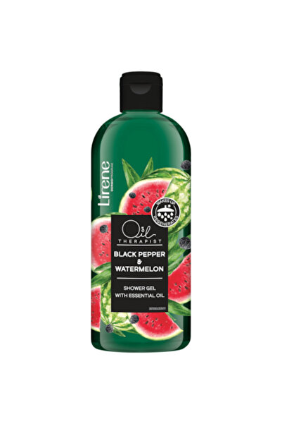 Lirene Gel de duș cu ulei de piper negru și pepene verde, 400 ml