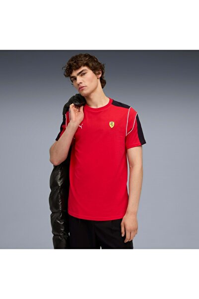 Puma 632766 Ferrari Mt7 Tee T-Shirt Men T-Shirt Red