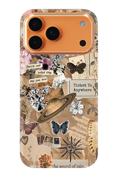 moonset Iphone 17 PRO MAX Uyumlu Ticket To Anywhere Tasarımlı Baskılı Şeffaf ...