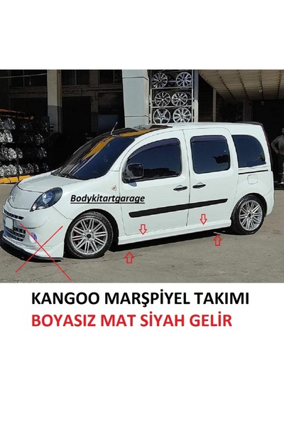 Bodykitartgarage KANGOO DÜZ MARŞPİYEL TAKIM(BOYASIZ)FİBERGLASS